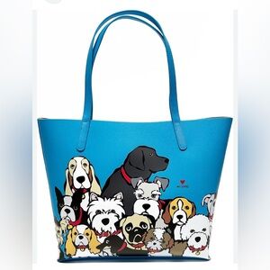 Marc Tetro Tote - RARE group dog limited edition in blue